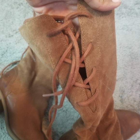 Timberland Brynlee Park Knee High Leather Boots in Brown SZ 9.5 - Picture 8 of 13